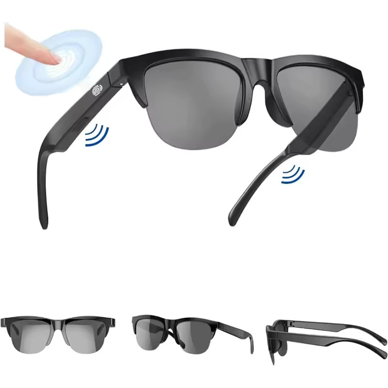 Smart Glasses AI Translation Bluetooth Call Music Headphones Outdoor Sunglasses