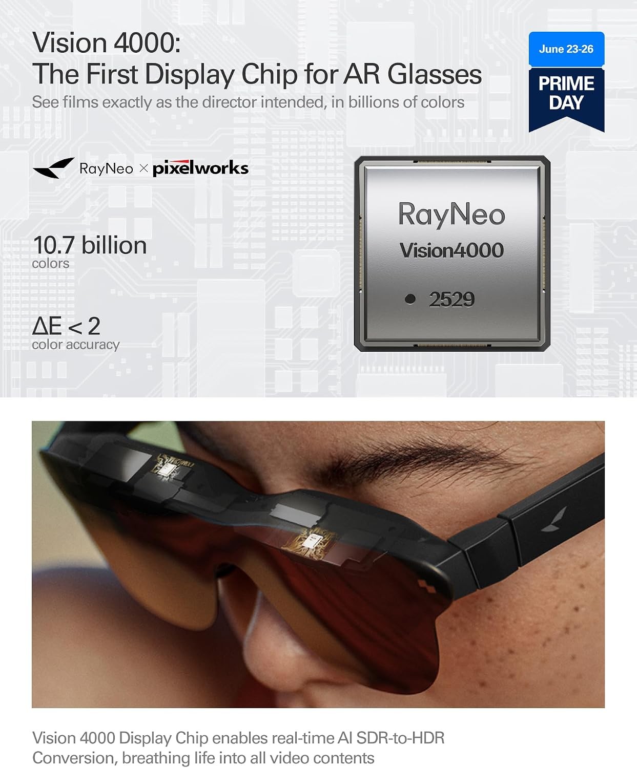 RayNeo Air 4 Pro AR XR Glasses 201 HDR10 Vision 4000 Chip