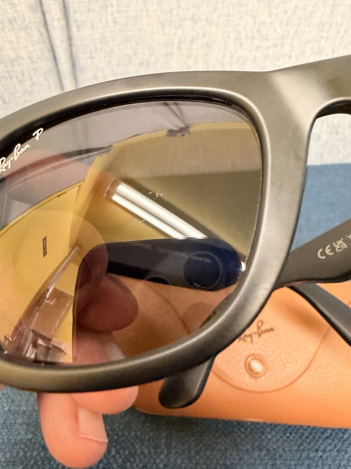 Ray-Ban Meta Wayfarer Gen 1 Matte Black Polarized RW4006 601/ST3 Smart Glasses