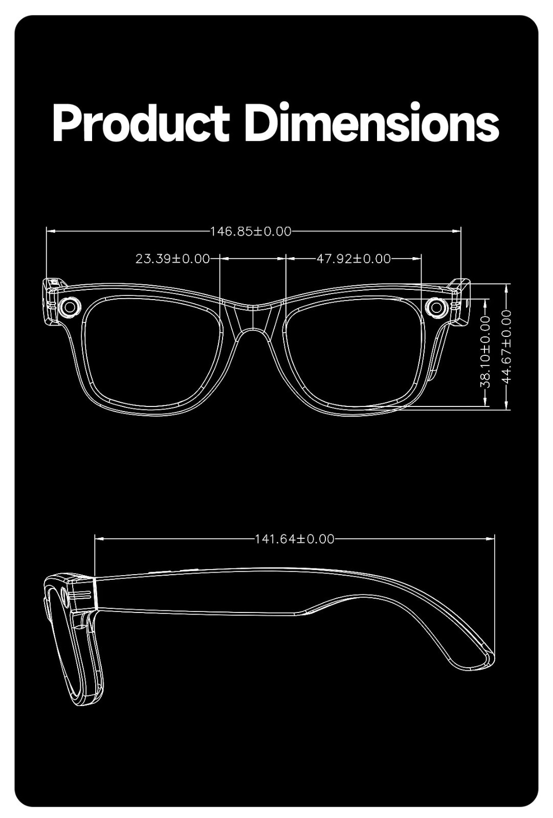 AI Smart Glasses Gradient Lenses Men Women 8MP Camera 4K HD Video Recorder