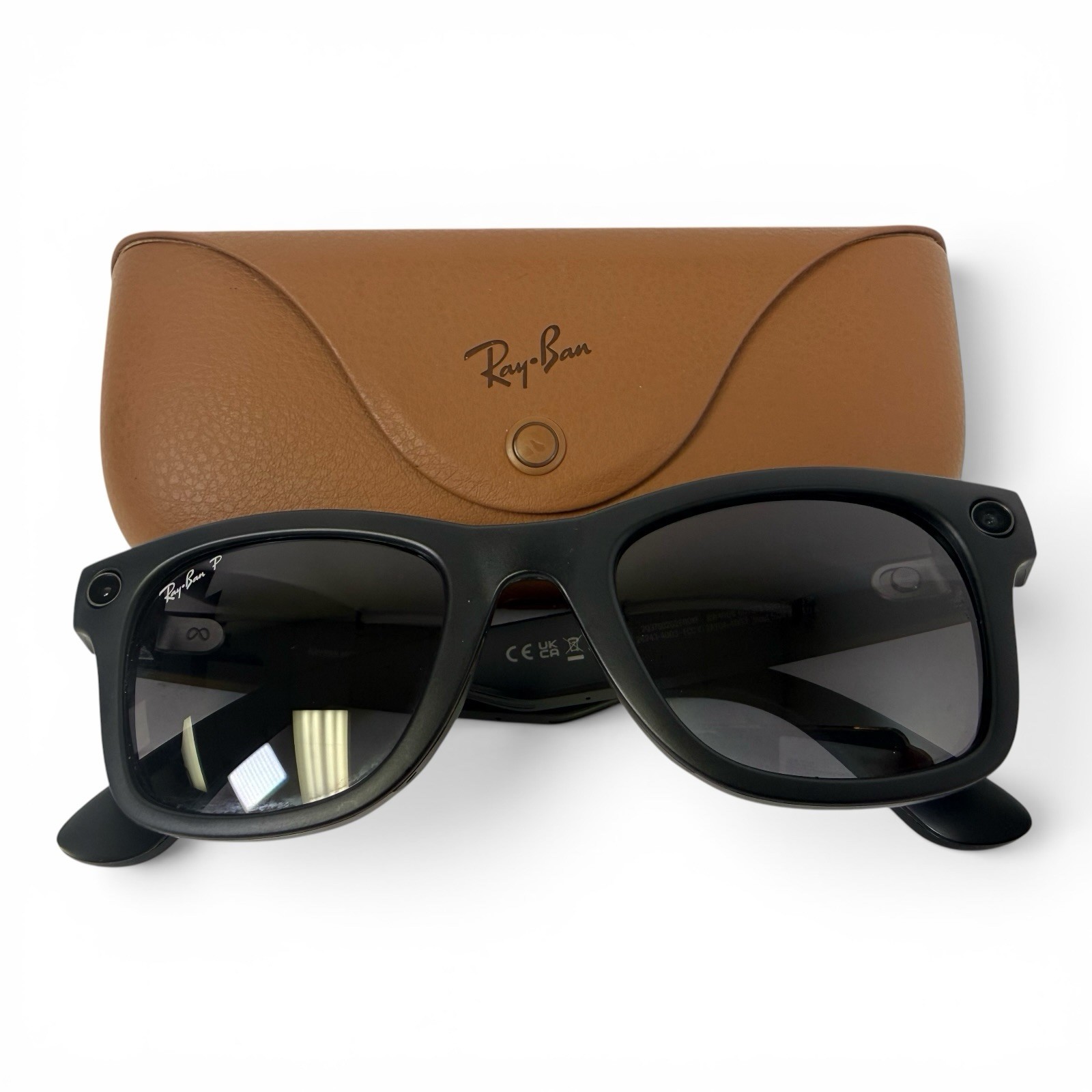 Ray-Ban Meta Wayfarer Smart Sunglasses – Standard Size Matte Black Frames