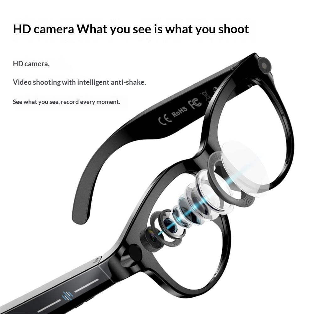 AI Smart Glasses with Camera Bluetooth Open-Ear Audio | Ray-Ban Meta Alternative