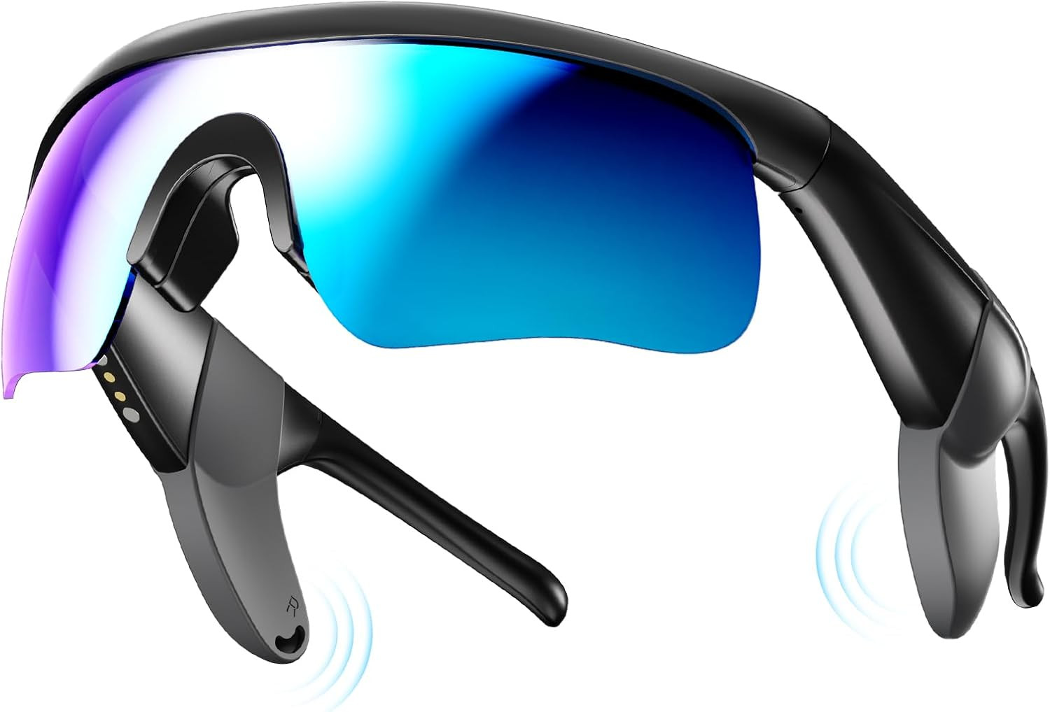 Bluetooth Glasses for Men & Women, Polarized UV400 Smart Audio Sunglasses for Dr