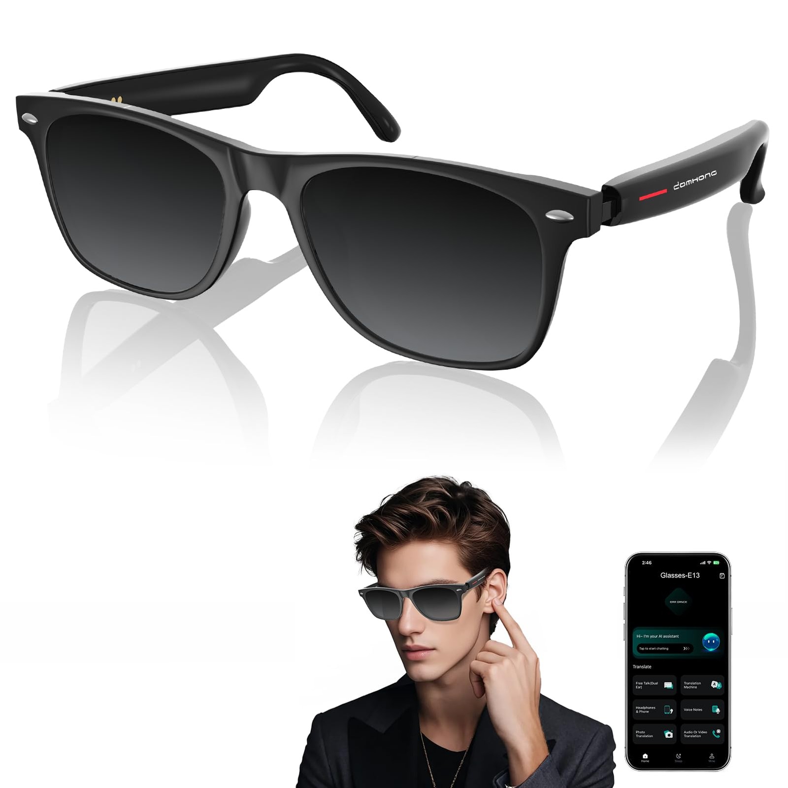 Lentes Inteligentes Bluetooth AI Chat GPT con Musica Llamadas y Traduccion 2026