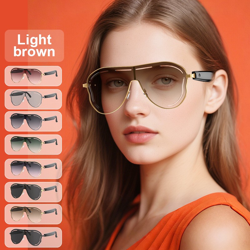 AI Smart Glasses Bluetooth Call Audio Translation for Men Women Travel Glasses
