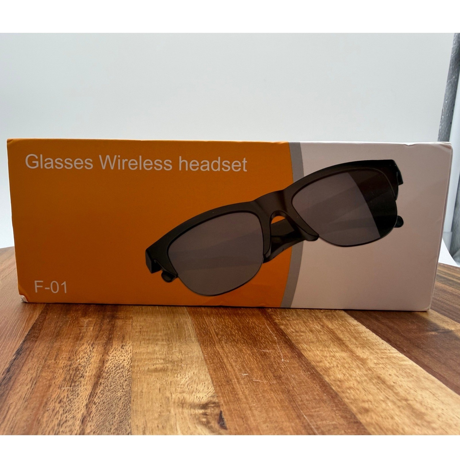 F-01 Smart Glasses Wireless Headset Bluetooth Sunglasses UV Proof Black Music