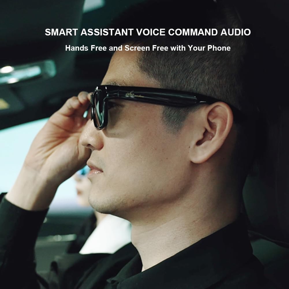 OhO Smart Glasses,Polarized Sunglasses with Bluetooth Speaker,Athletic/Outdoo…