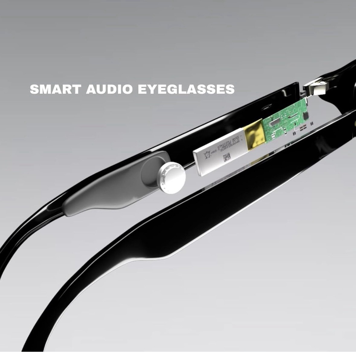 Factory Sealed – Bluetooth Audio Sleek Black Smart SunGlasses w/ Free Shipping