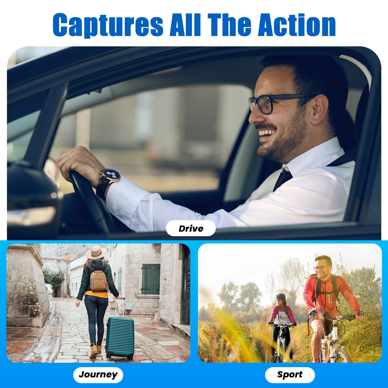 Glasses Video Glasses HD with 64GB Memory Card Recording Glasses Smart Glasse…