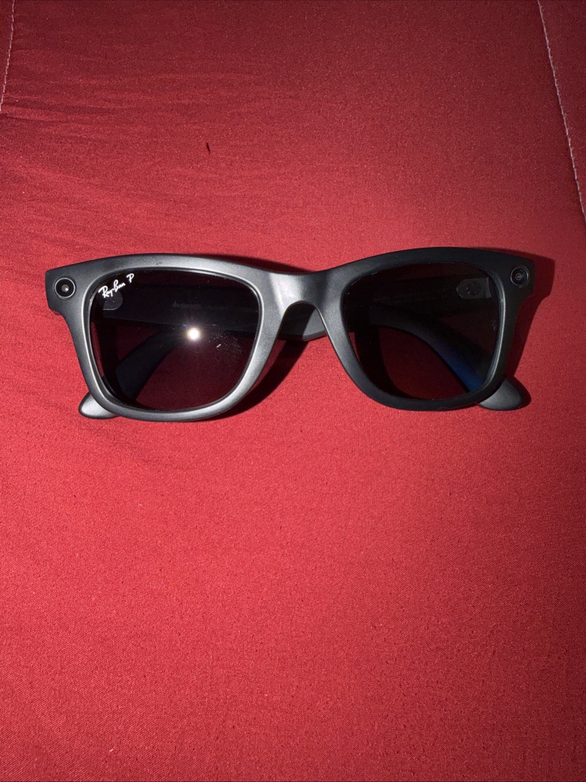 Ray Ban Meta Wayfarer Sunglasses Matte Black/Gradient