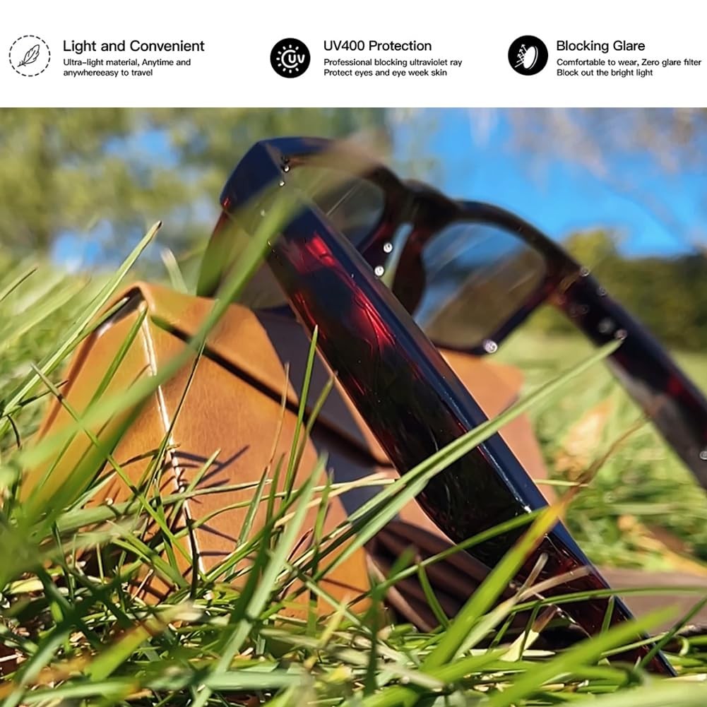 OhO Smart Glasses,Polarized Sunglasses with Bluetooth Speaker,Athletic/Outdoo…