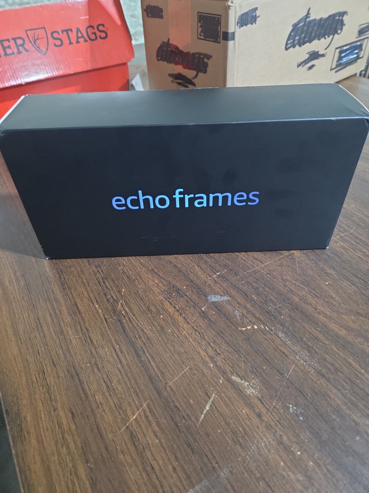 Amazon Echo Frames (3rd Gen) Smart Glasses Bluetooth Wi-Fi Blue Tortoise Round