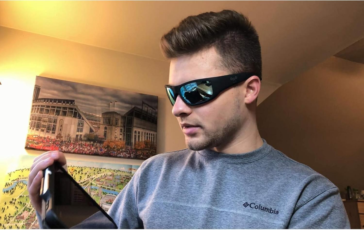 Smart Glasses Polarized Bluetooth Sunglasses UV Protection Voice Control Athl…