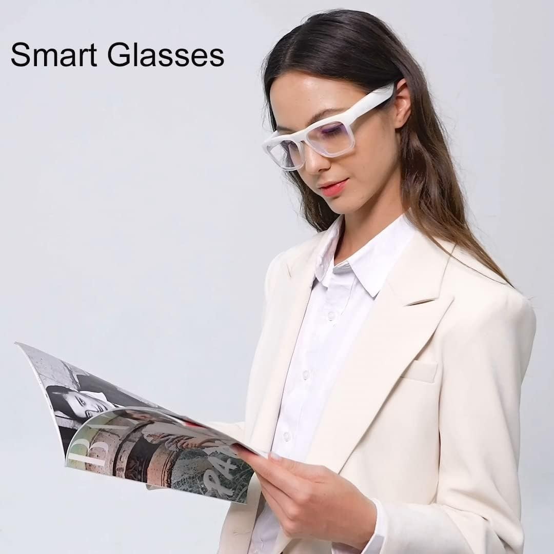 OhO Smart Glasses,Polarized Sunglasses with Bluetooth Speaker – Mirror Blue Lens