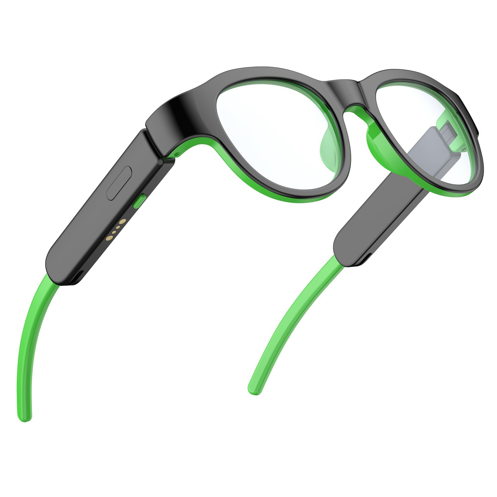 Smart Bluetooth Glasses for with Blue Light Protection, IPX4 Waterproof, Black