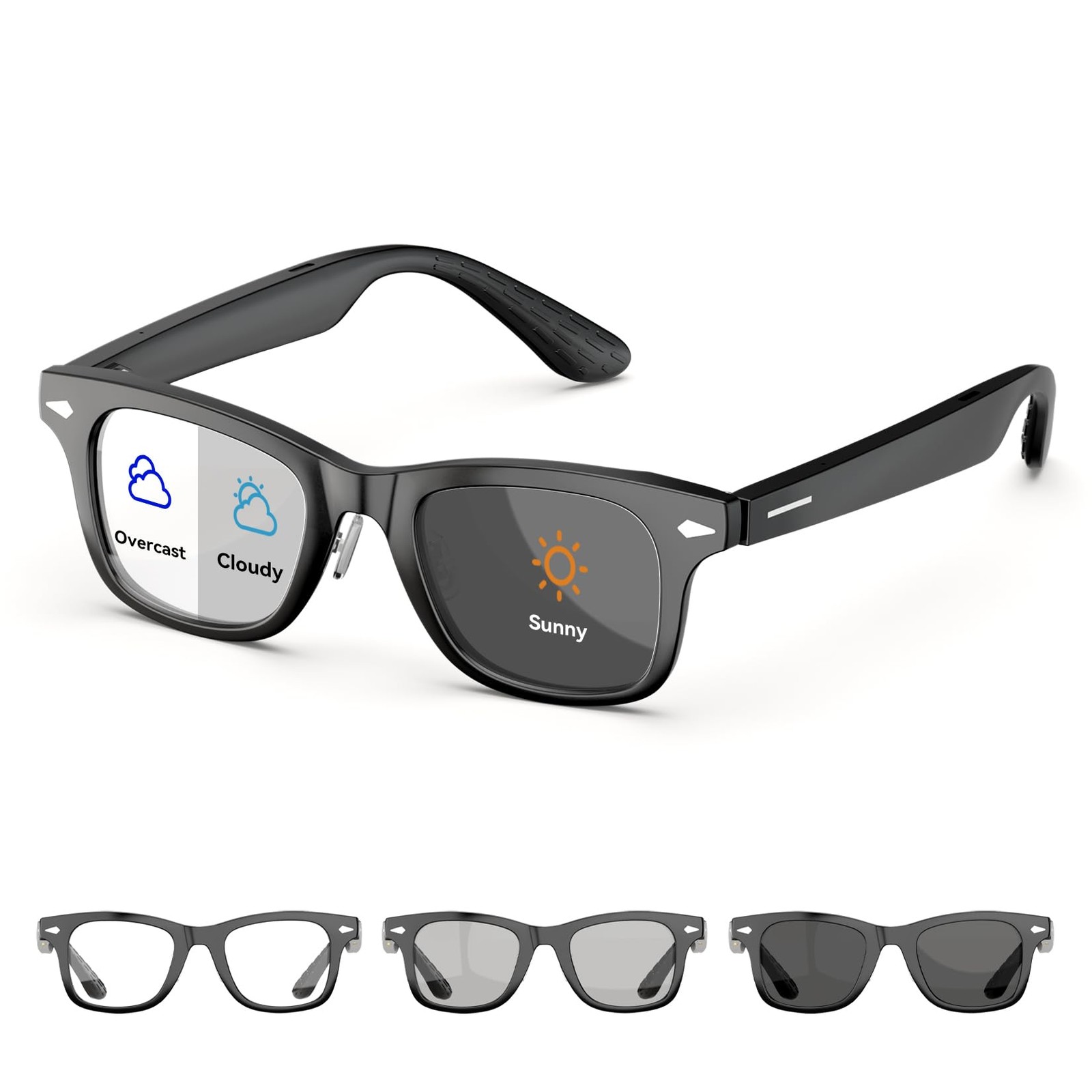 Smart Glasses,Polarized Sunglasses with Bluetooth 5.4 Open Ear Speaker,Athlet…