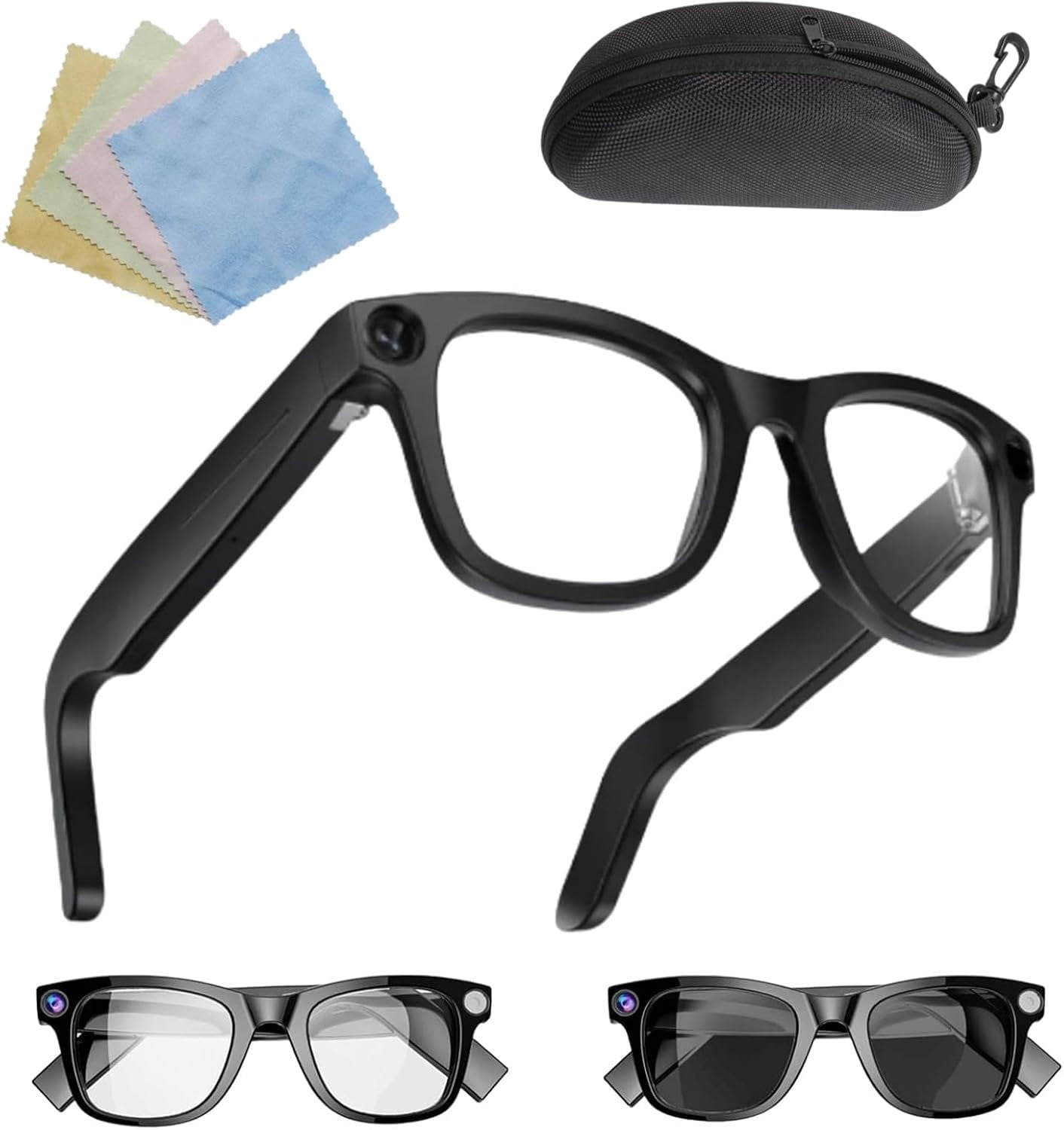 Cyanvue AI Smart Glasses 8MP Camera Bluetooth Music Call Sports Travel Glasses